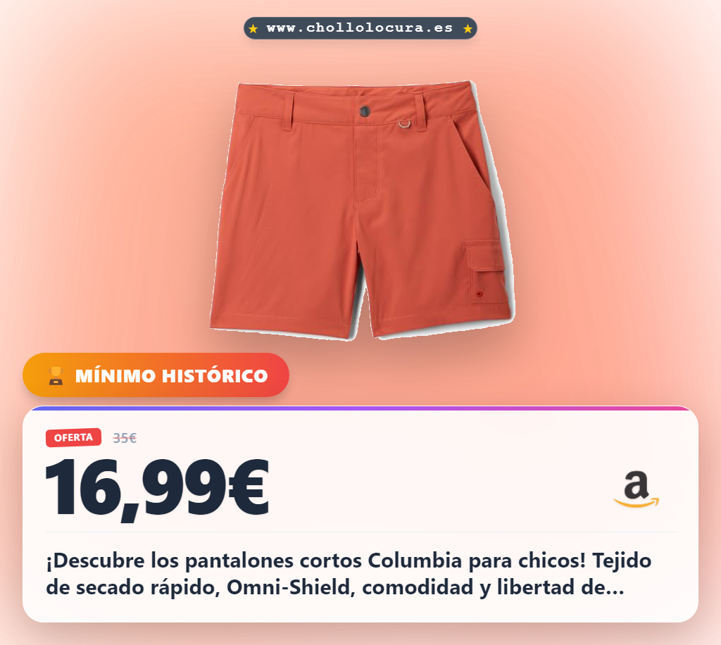 Columbia Pantalón Corto Youth Tech Trail Utility
