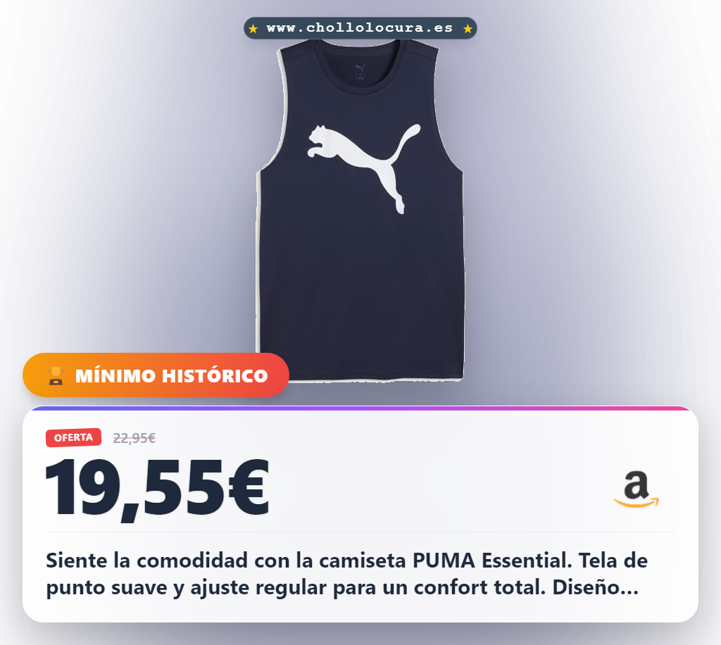 Siente la comodidad con la camiseta PUMA Essential. Tela de punto suave y ajuste regular para un confort total. Diseño moderno y detalles PUMA para que te veas genial.