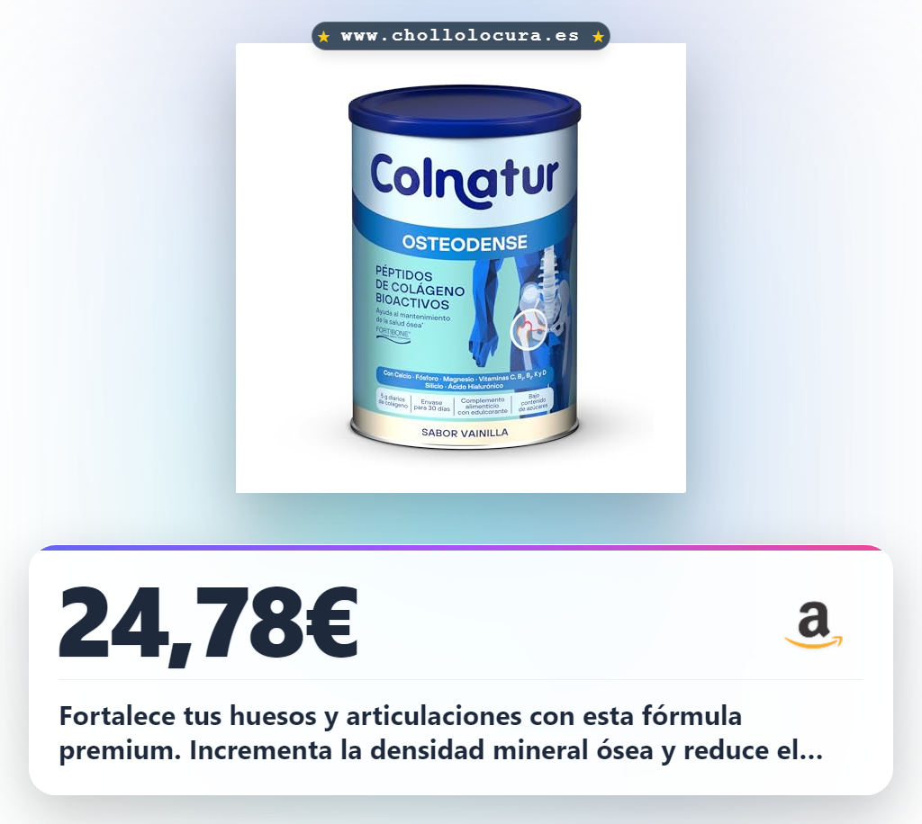 Aprovecha el Colnatur Osteodense con Magnesio y Vitamina C para huesos y articulaciones al mejor precio