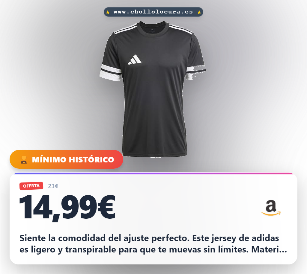 Consigue la camiseta adidas Squadra25 Hombre en oferta con corte ajustado y AEROREADY