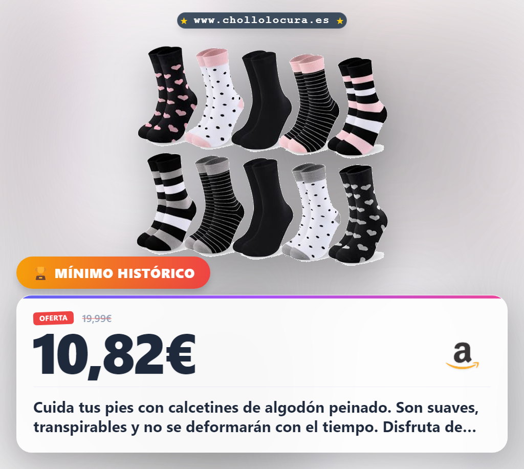 Encuentra calcetines mujer coloridos de algodón peinado transpirables y duraderos al mejor precio.