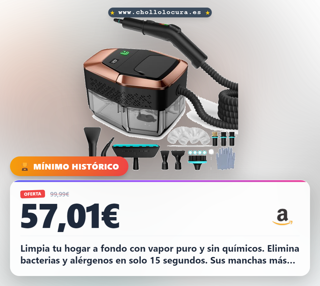 Aprovecha la vaporeta GalhanEhe 14 en 1 para limpieza profunda de hogar y coche al mejor precio de oferta