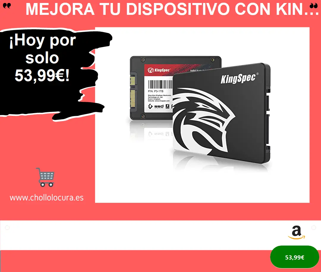 Mejora tu dispositivo con Kingspec SSD 1TB SATA III