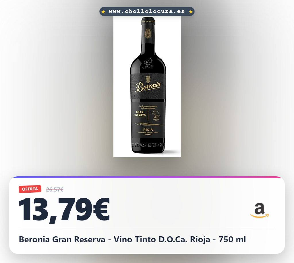 Beronia Gran Reserva - Vino Tinto D.O.Ca. Rioja - 750 ml