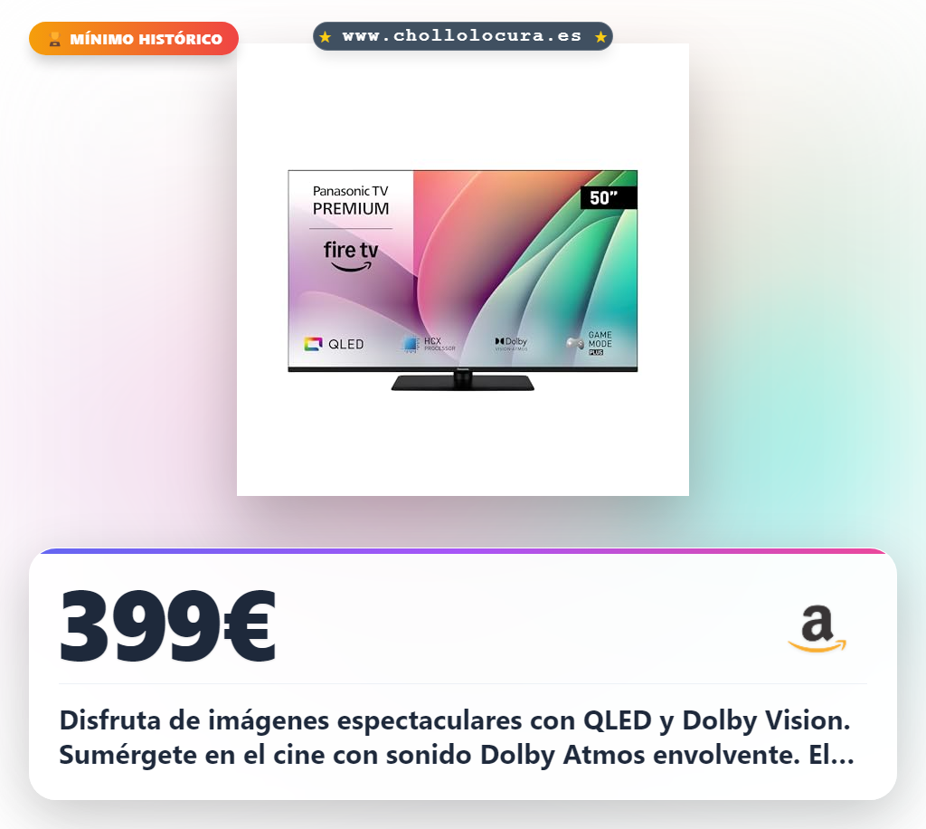 Consigue la TV QLED 4K Smart con Dolby Vision y Atmos en oferta histórica