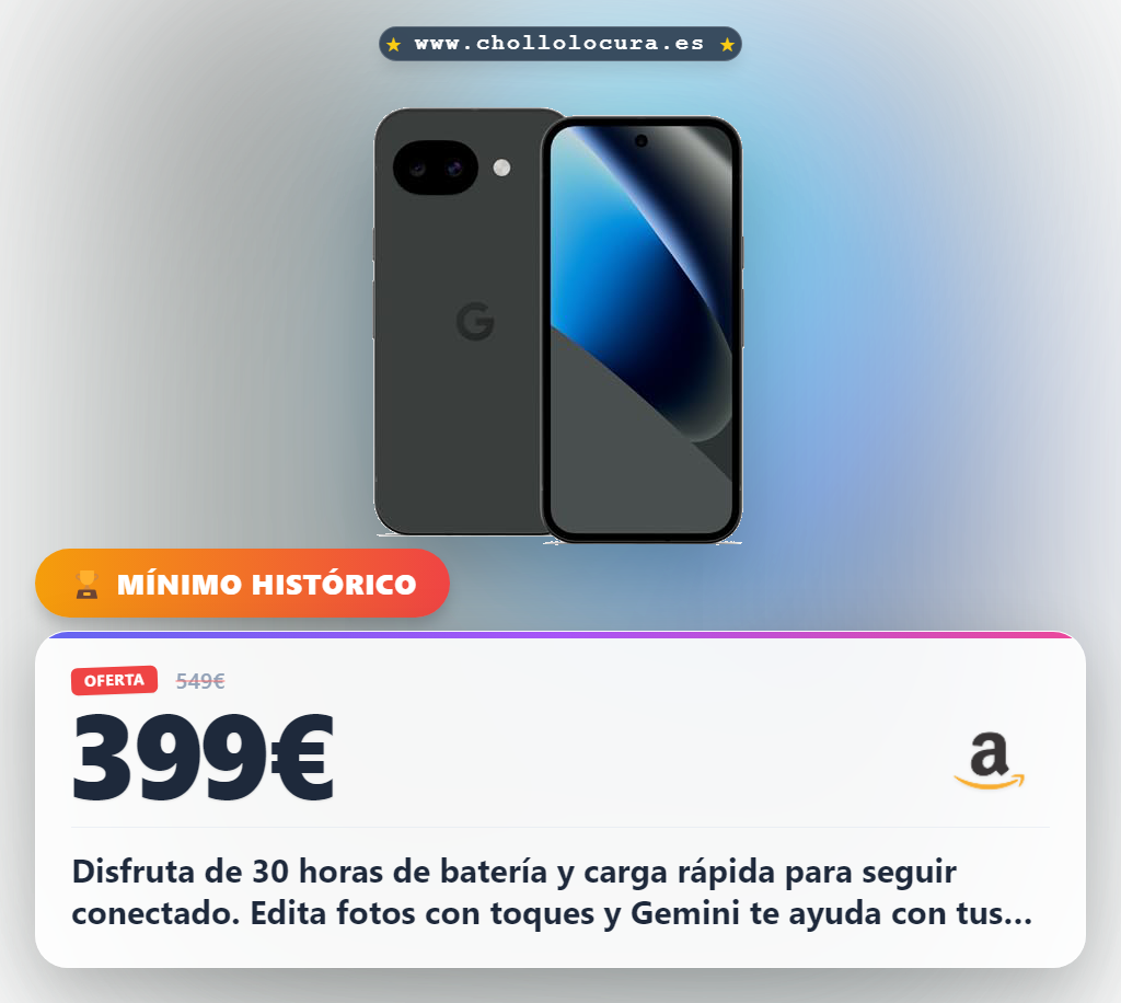 Disfruta de 30 horas de batería y carga rápida para seguir conectado. Edita fotos con toques y Gemini te ayuda con tus tareas diarias. Seguridad Pixel, cámara inteligente y conexión satélite para emergencias. Diseño suave y duradero.
