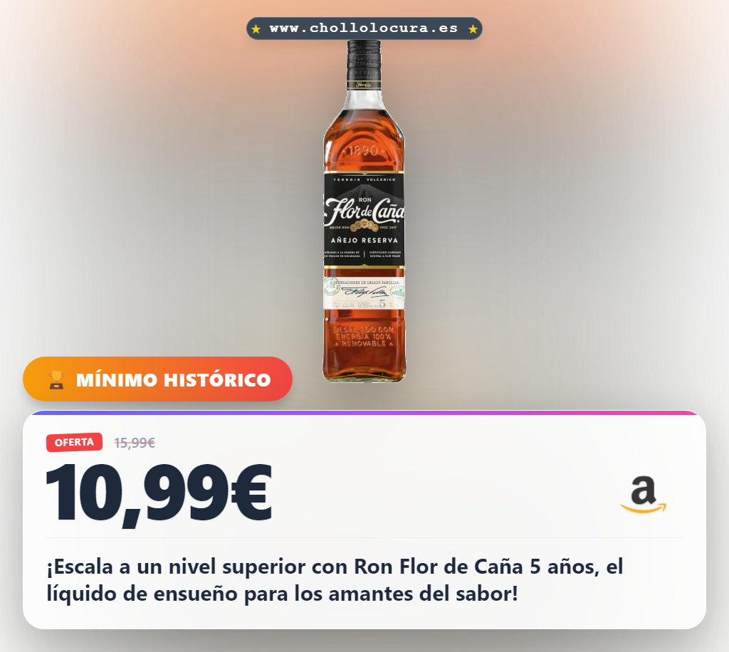 Ron Flor de Caña 5 años, sabor y sostenibilidad en un botellazo