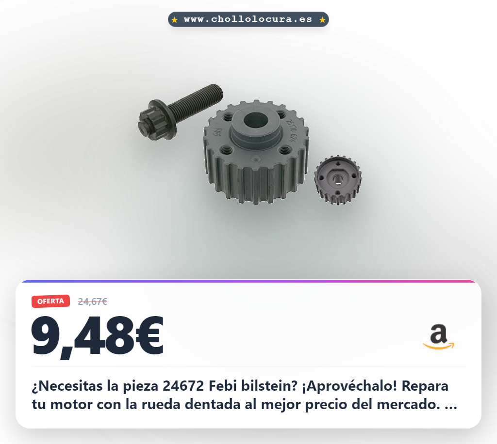 Ahorra en la Rueda dentada y cigüeñal Febi bilstein 24672 al mejor precio del mercado