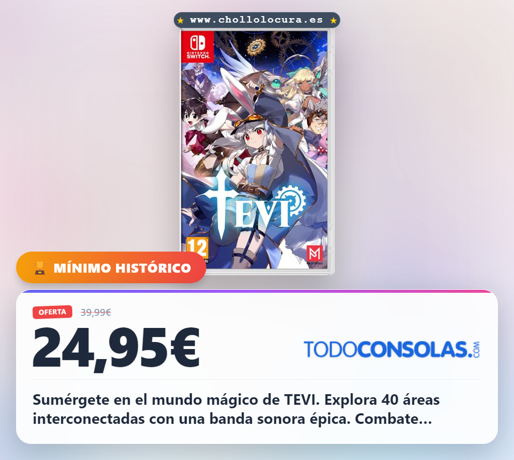 Aprovecha el mundo mágico de TEVI en Nintendo Switch: aventura Metroidvania con combate épico y 50 personajes