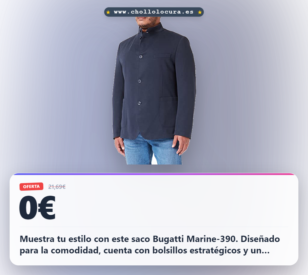 Muestra tu estilo con este saco Bugatti Marine-390. Diseñado para la comodidad, cuenta con bolsillos estratégicos y un bolsillo interior pequeño para guardar tus objetos esenciales. Un clásico elegante que combina la sofisticación de la marca con la funcionalidad que necesitas.