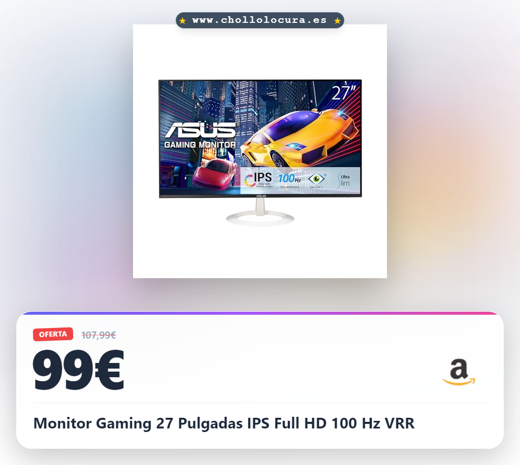Monitor Gaming 27 Pulgadas IPS Full HD 100 Hz VRR