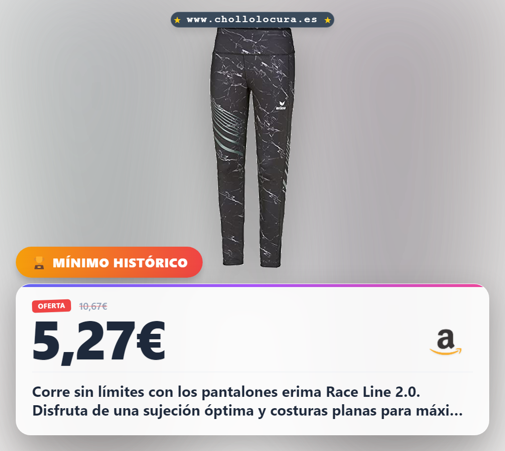 Aprovecha los pantalones de correr erima Race Line 2.0 para mujer con sujeción óptima y reflectantes.
