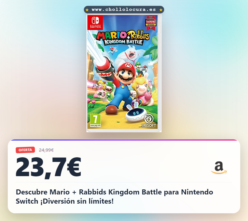 Descubre Mario + Rabbids Kingdom Battle para Nintendo Switch ¡Diversión sin límites!