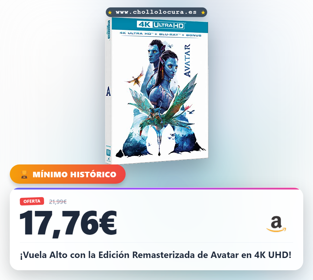 Avatar Edición Remasterizada 2022 en 4K UHD y Blu-ray