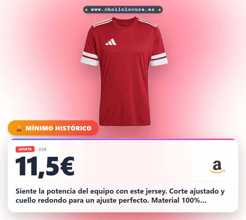 Consigue la camiseta adidas Squadra25 Hombre en oferta con tecnología AEROREADY y corte ajustado
