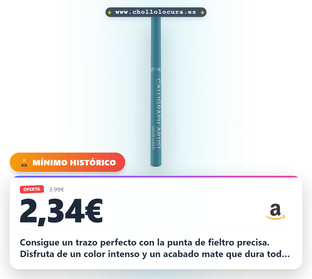 Consigue delineador Catrice Calligraph Artist mate color intenso con acabado duradero y fórmula vegana al mejor precio
