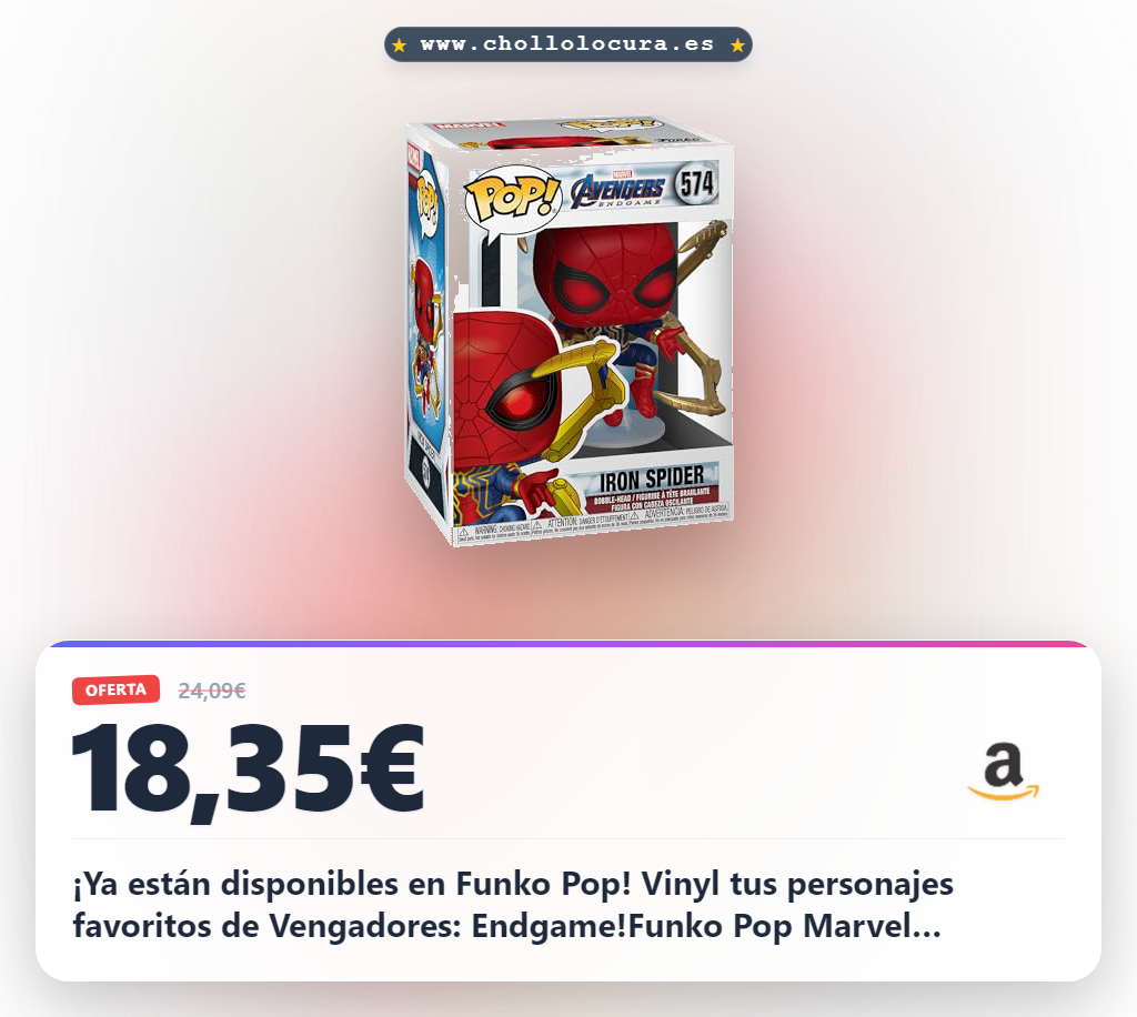 Funko- Pop Marvel: Endgame-Iron Spider w/NanoGauntlet Colctib Toy, Multicolor, Talla Única (45138)
