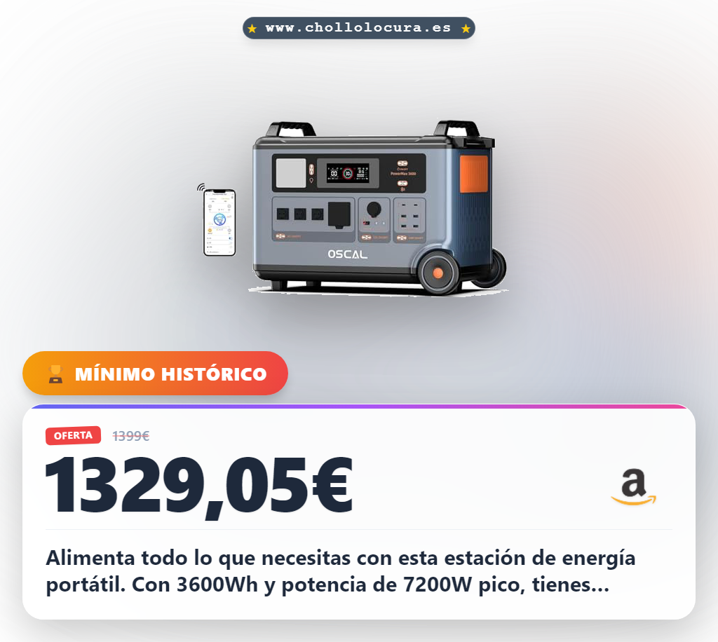 Aprovecha la estación de energía solar PowerMax 3600SE con carga rápida y batería LiFePO4 al mejor precio