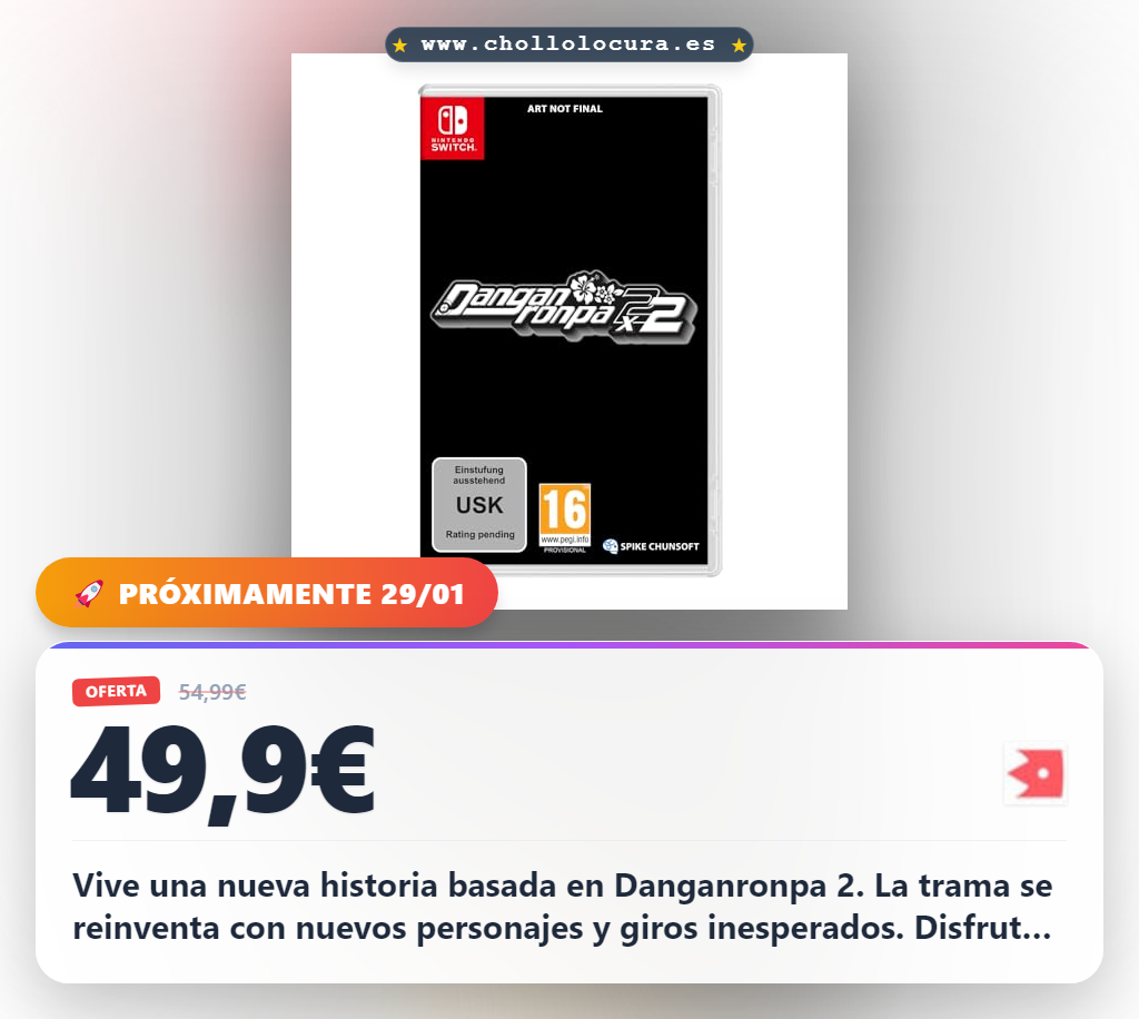 Aprovecha Danganronpa 2x2 para Nintendo Switch con historia nueva y personajes originales en oferta