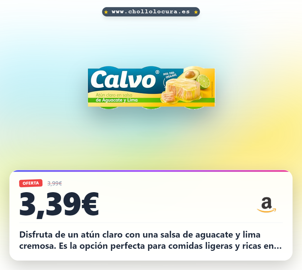 Aprovecha el atún claro con salsa de aguacate y lima, alto en proteínas y cremoso, en oferta histórica