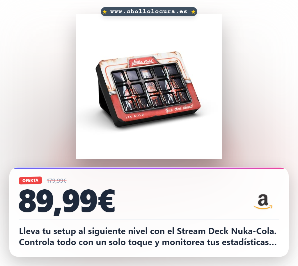 Aprovecha el Stream Deck Nuka-Cola Fallout Special Edition para controlar tu stream y creación con todo