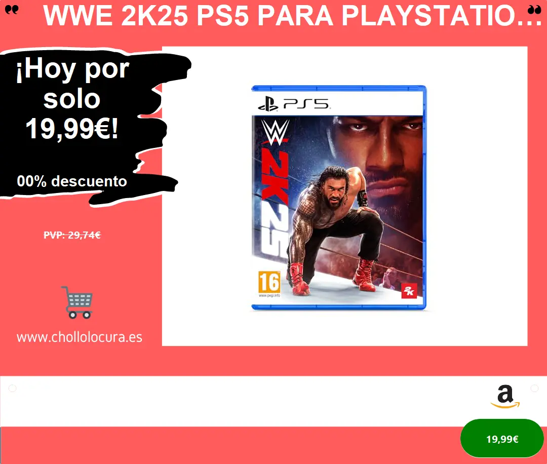 WWE 2K25 PS5 para PlayStation 5