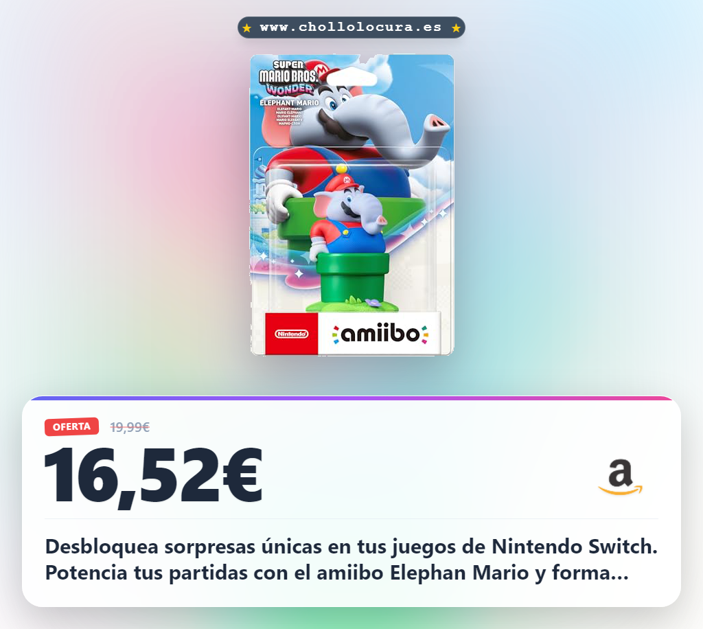 Aprovecha el amiibo Elephan Mario de Super Mario Bros. Wonder y desbloquea sorpresas únicas en tu Nintendo Switch