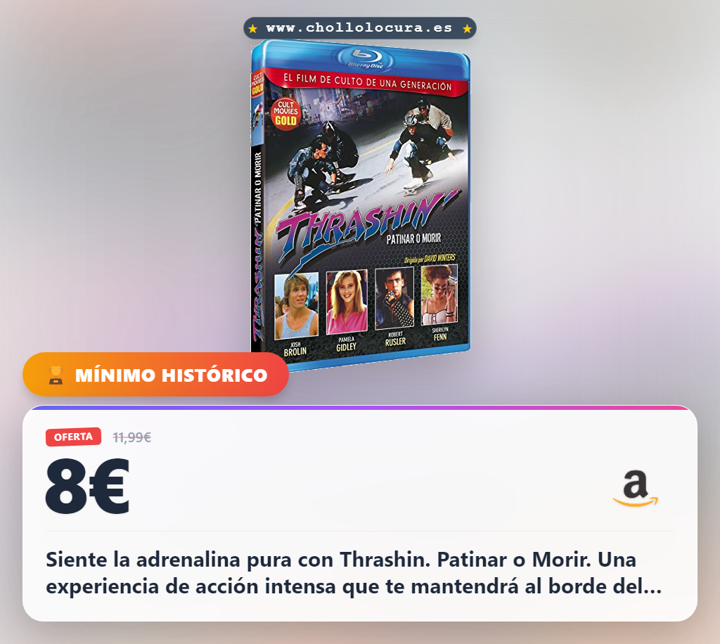 Disfruta Thrashin. Patinar o Morir en Blu-ray al mejor precio de oferta histórica
