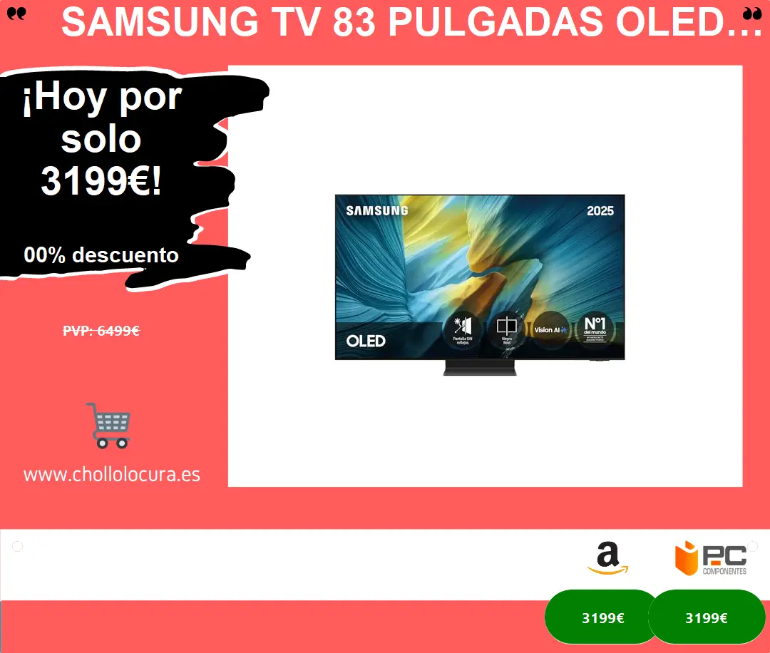 Samsung TV OLED 83: IA que mejora tu cine y juegos, + contenido gratis