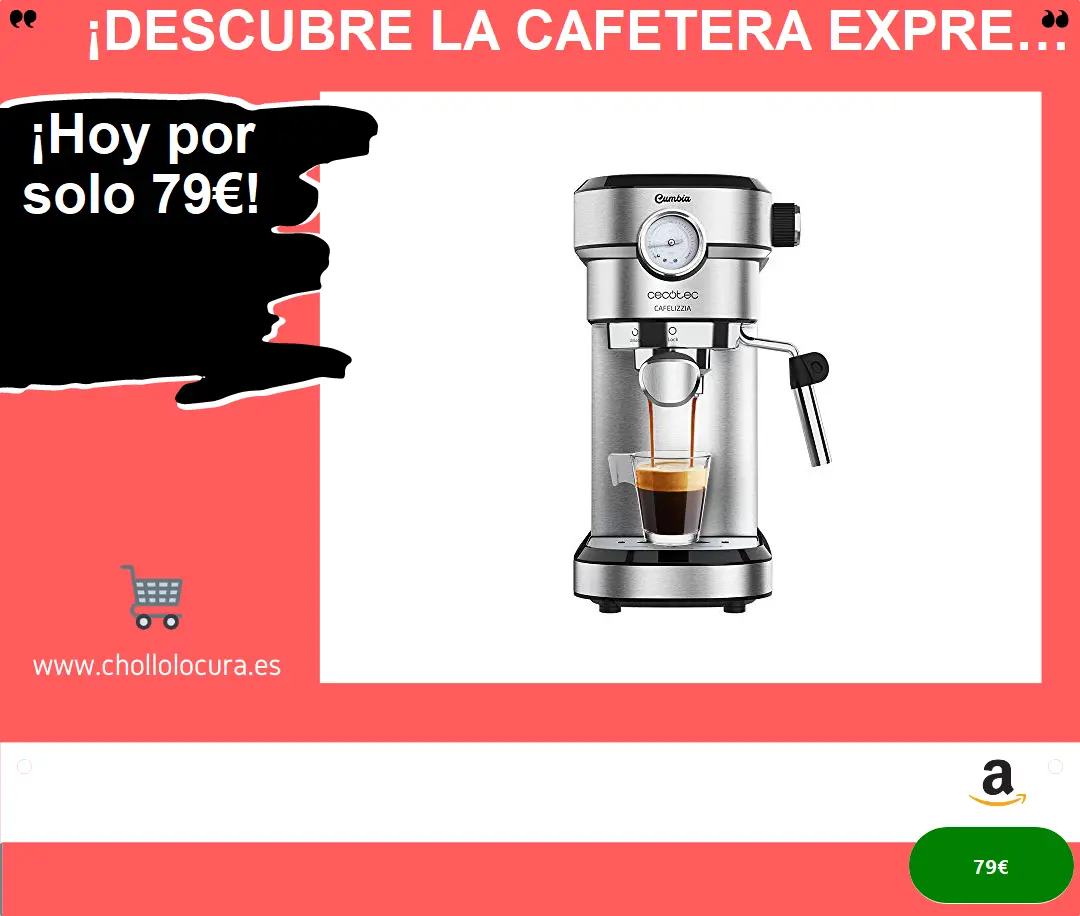 ¡Descubre la Cafetera Express Cecotec 790 Steel Pro! Acero Inoxidable, 20 Bares, Vaporizador Orientable, Cafés Automáticos y Diseño Elegante