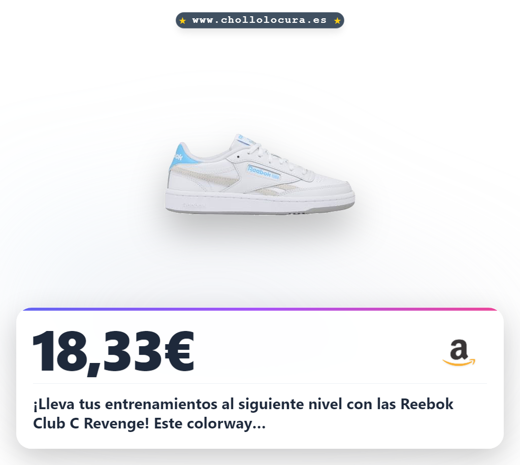 Consigue las zapatillas Reebok Club C Revenge FTWRWHITE/BARELYGREY/SEMIFUTURECYAN al mejor precio de oferta