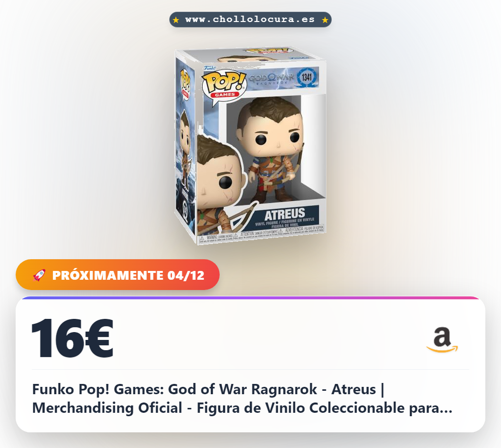 Funko Pop! Games: God of War Ragnarok - Atreus | Merchandising Oficial - Figura de Vinilo Coleccionable para Decoración - Regalo Friki de Cumpleaños