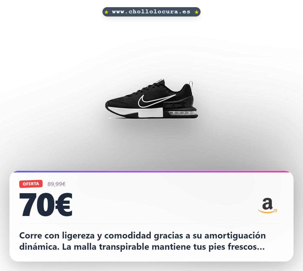 Aprovecha este Nike Air MAX Alpha Trainer 6 con amortiguación ligera y malla transpirable a precio de chollo en oferta histórica de verano.
