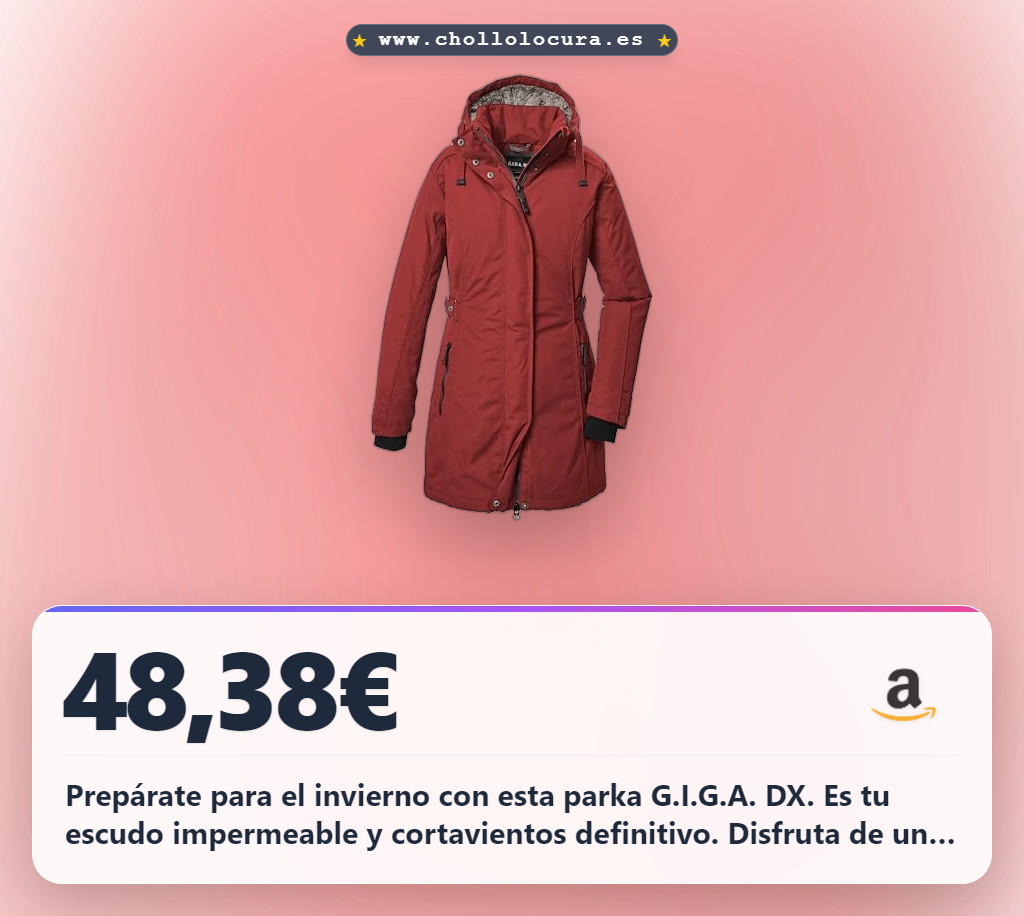 Obtén la Parka impermeable G.I.G.A. DX para mujer de invierno: abrigo cálido con forro polar al mejor precio