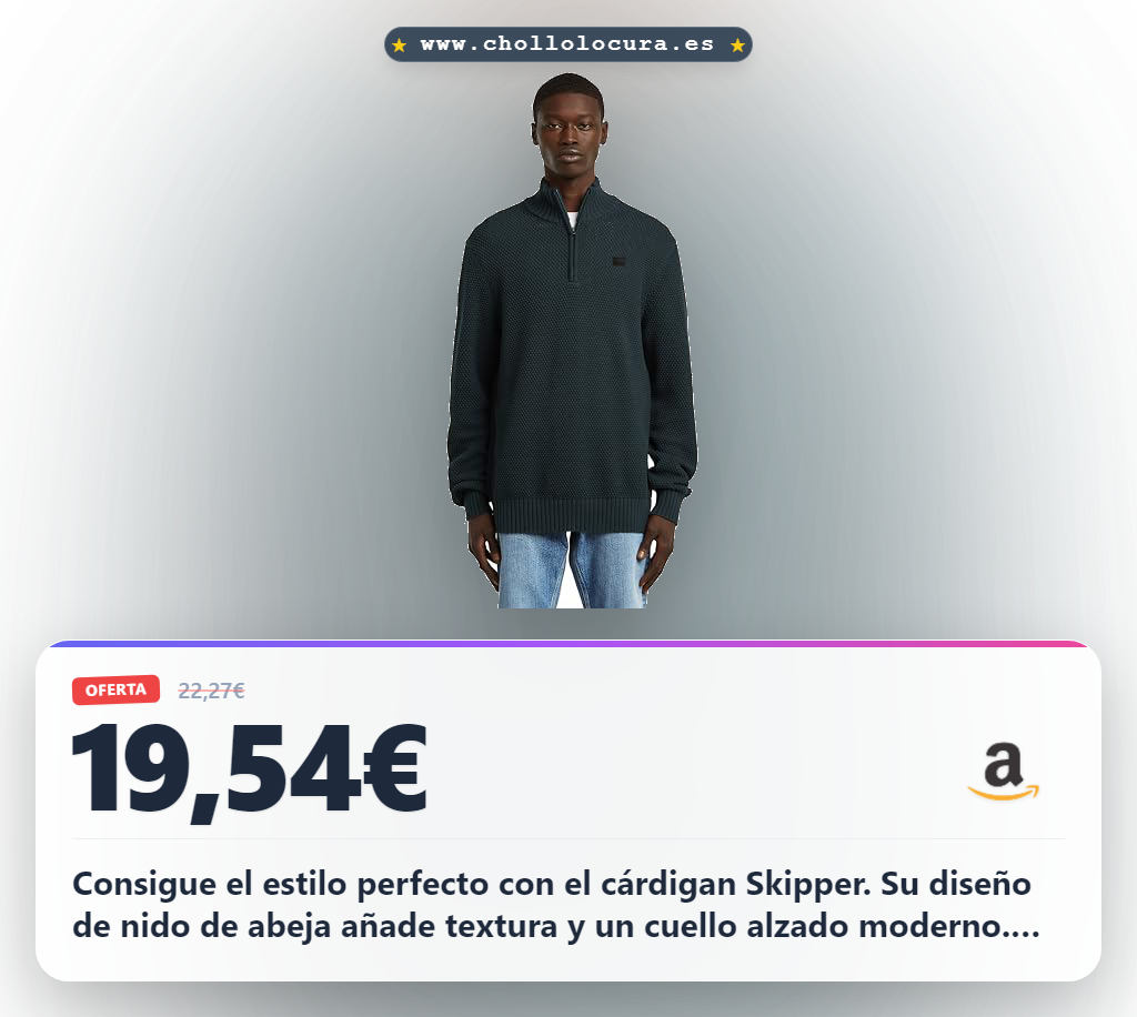 Consigue Cárdigan Skipper G-STAR con diseño de nido de abeja y cremallera para hombre en oferta