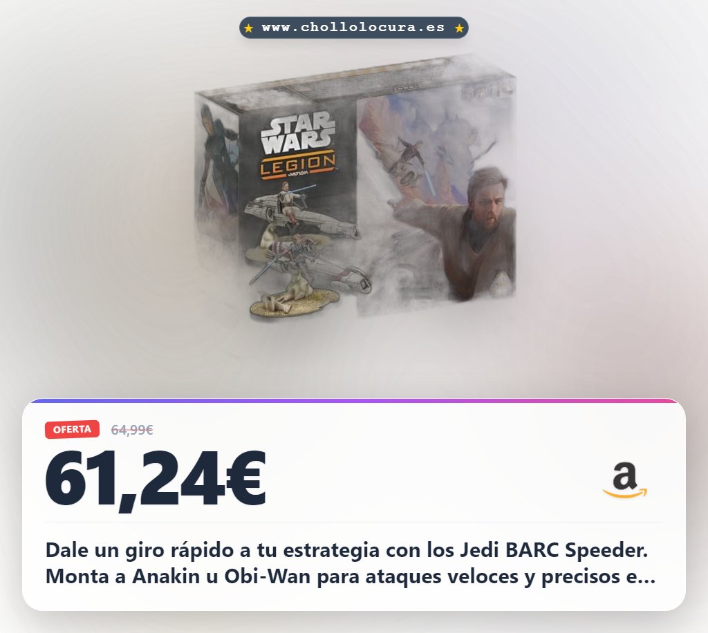 Consigue la expansión Jedi BARC Speeder de Star Wars Legion con miniaturas detalladas al mejor precio