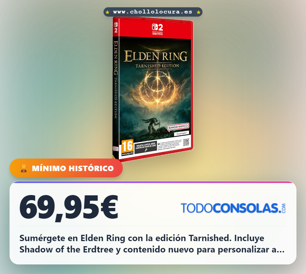 Aprovecha la edición Tarnished de Elden Ring para Nintendo Switch con Shadow of the Erdtree