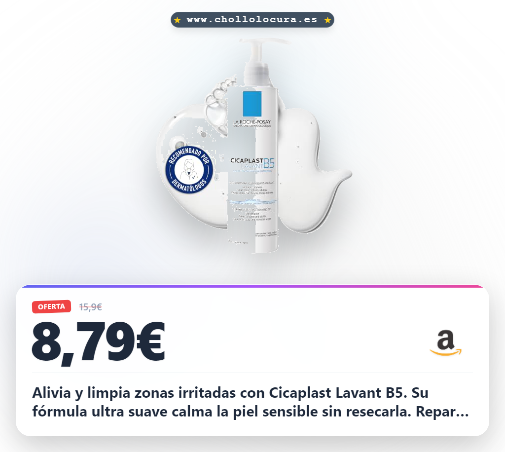 Aprovecha Cicaplast Lavant B5 gel purificante y cicatrizante para pieles sensibles en oferta