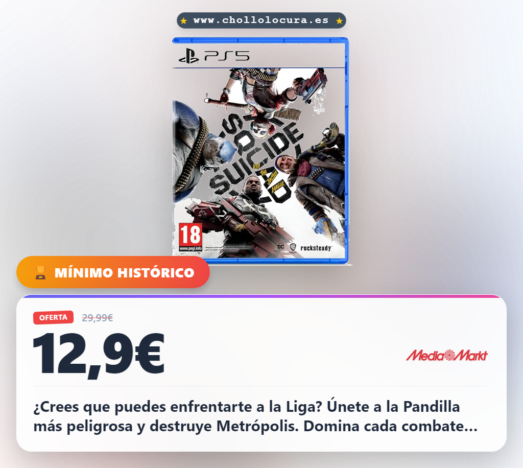 Encuentra Suicide Squad: Kill the Justice League en PS5 y conquista la Metrópolis al mejor precio.