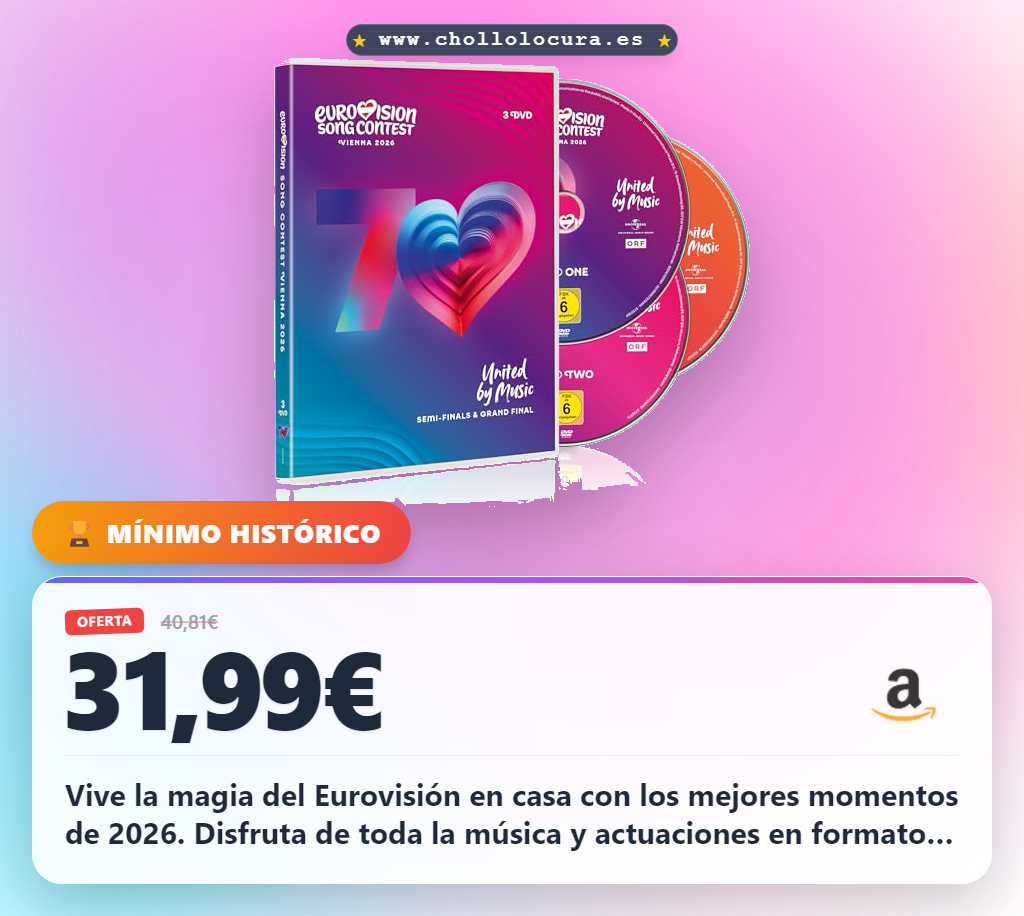 Aprovecha el DVD de Audio Eurovision Song Contest Vienna 2026 en oferta histórica