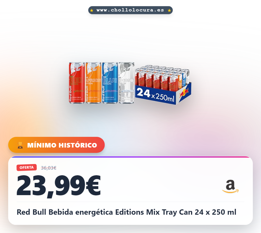 Red Bull Bebida energética Editions Mix Tray Can 24 x 250 ml