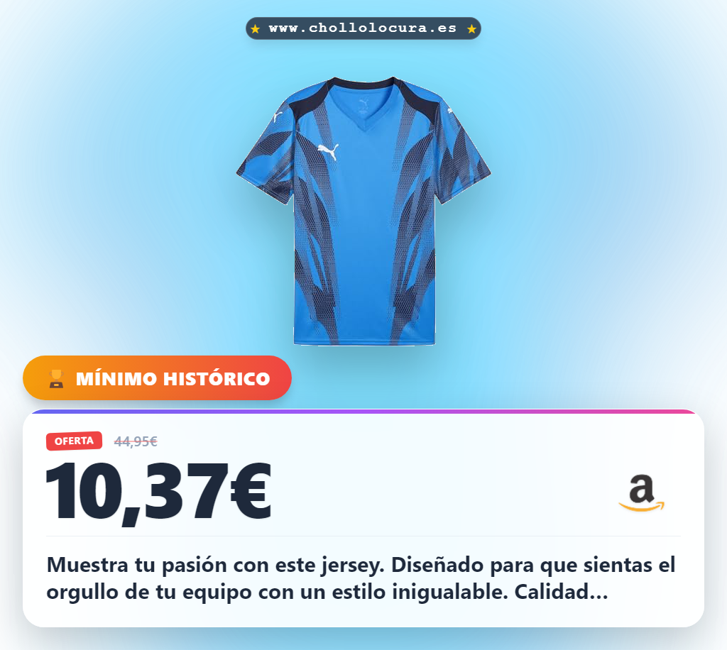 Aprovecha el Jersey PUMA teamFINAL Graphic+ en oferta histórica y disfruta del mejor estilo