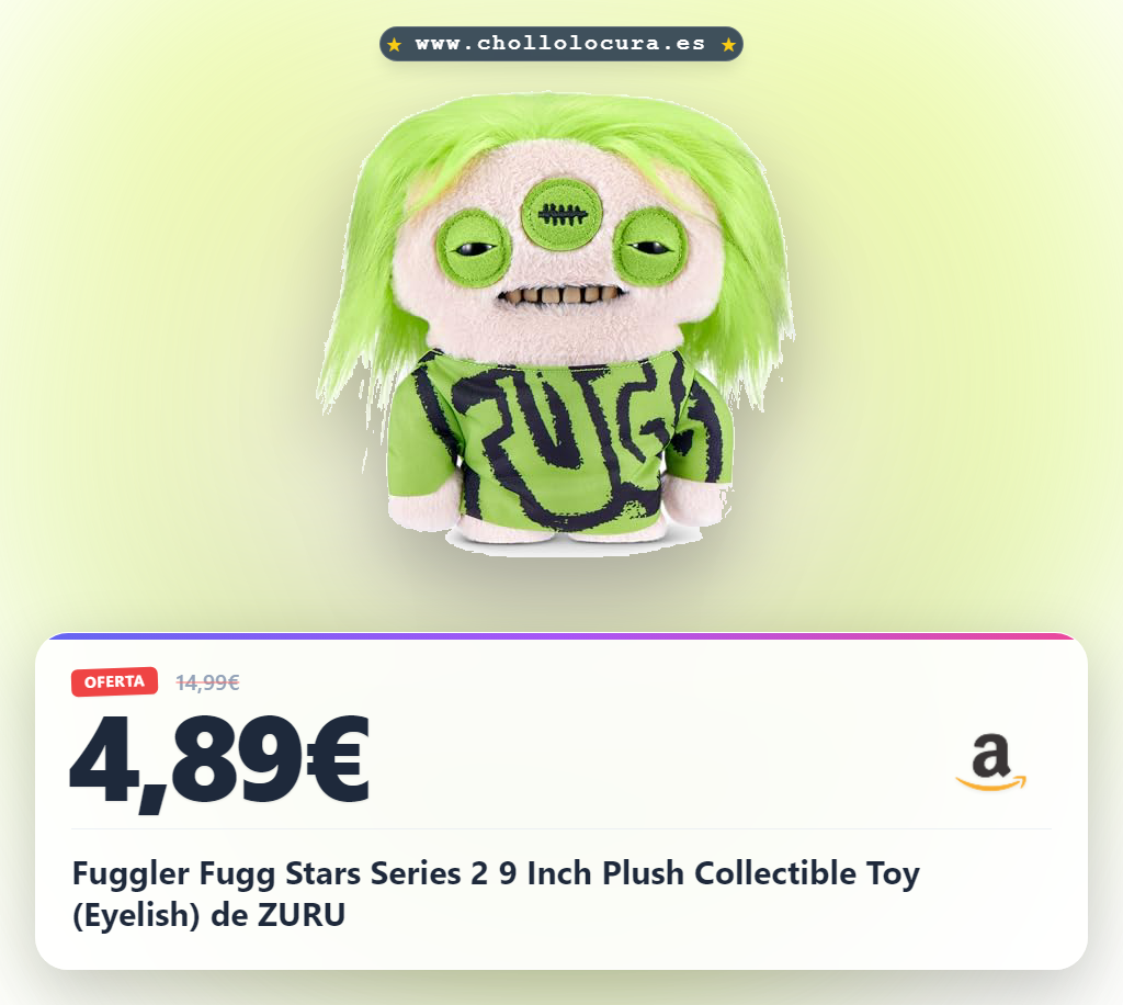 Fuggler Fugg Stars Series 2 9 Inch Plush Collectible Toy (Eyelish) de ZURU