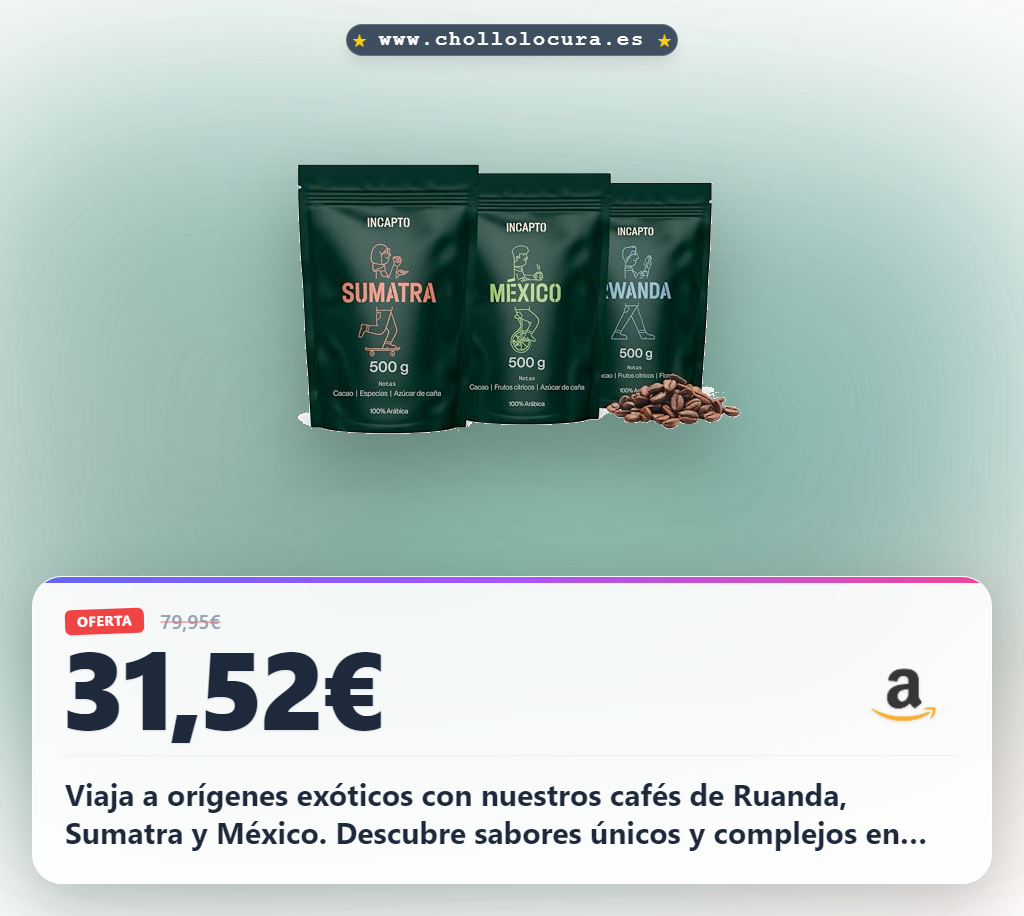 Aprovecha los cafés exóticos de Ruanda, Sumatra y México en grano natural de especialidad al mejor precio