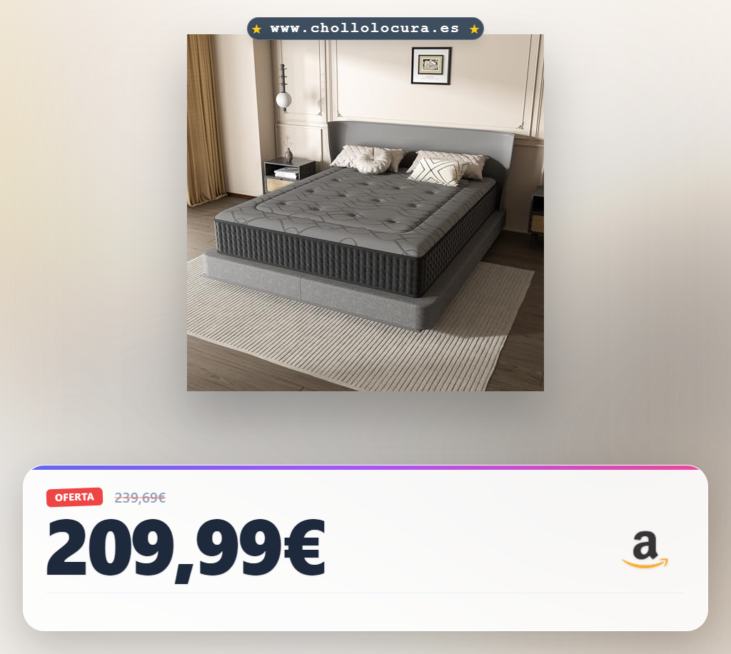 DEWINNER - Colchón de 160 x 200 x 30 cm, Altura 30 cm, colchón silencioso de Grosor Medio, Espuma de Memoria híbrida, muelles ensacados Individuales, Absorbente y Transpirable