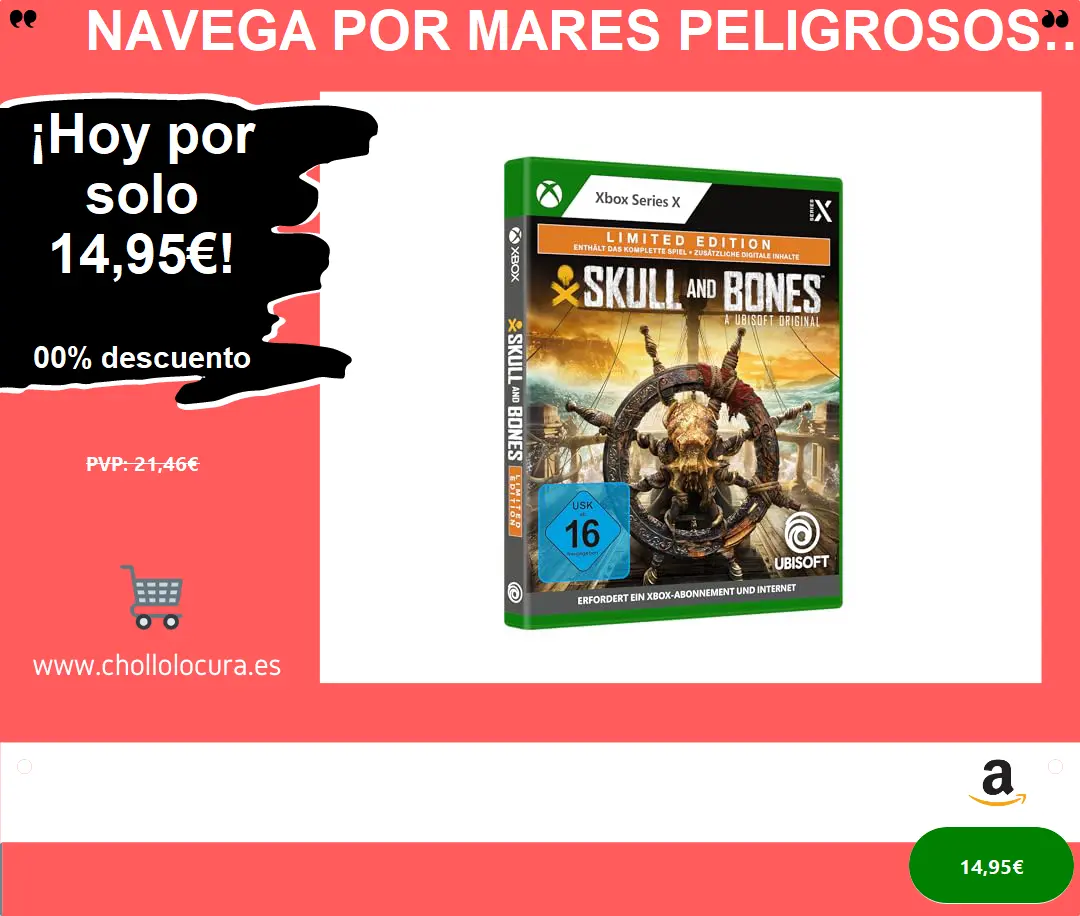 Navega por mares peligrosos con Skull and Bones Limited Edition para Xbox Series X