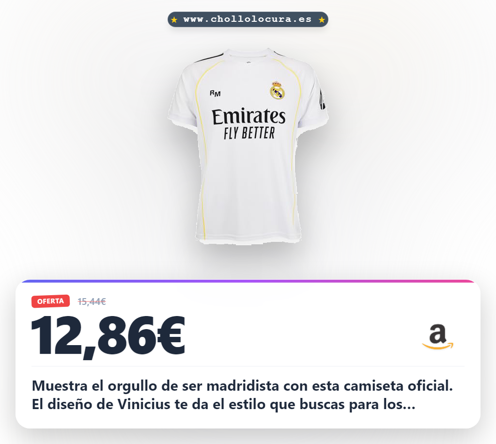 Encuentra la Real Madrid Camiseta Infantil 1a equipación 25-26 Réplica Oficial Vinicius al mejor precio