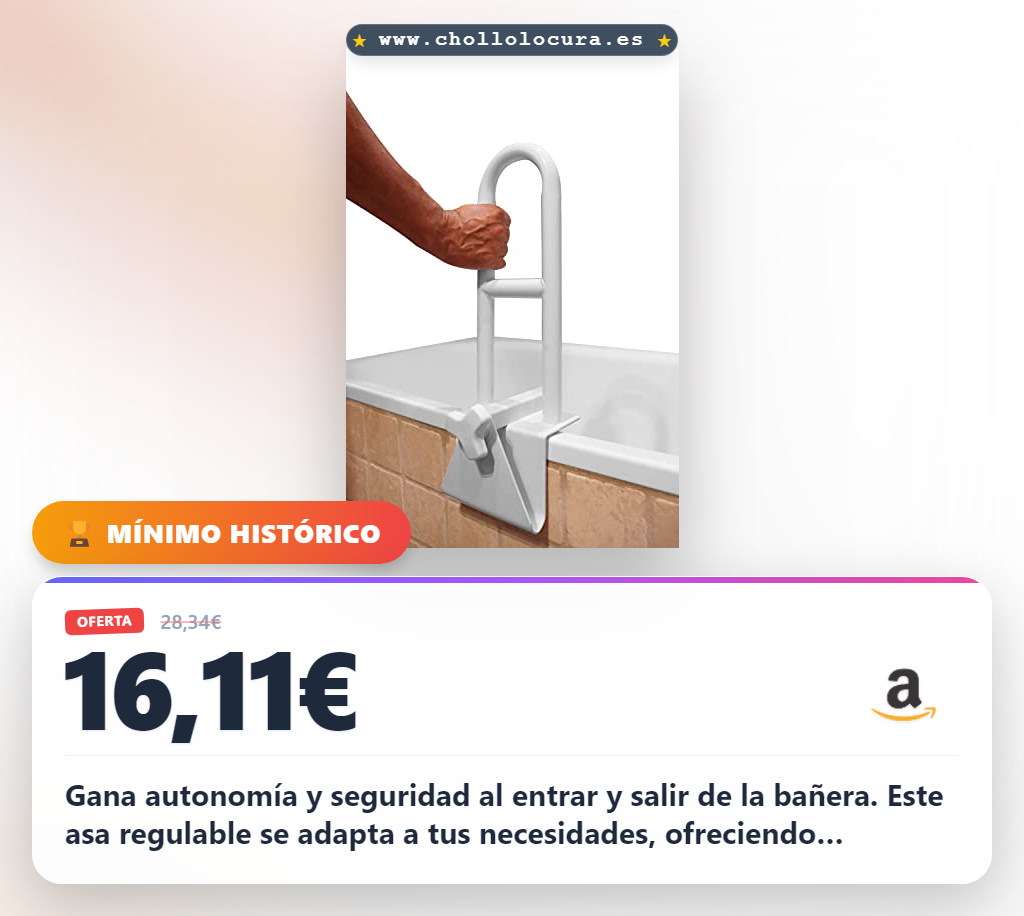 Consigue asa bañera regulable para personas mayores y movilidad reducida al mejor precio