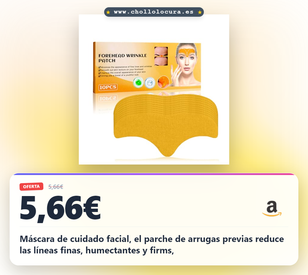 Máscara de cuidado facial, el parche de arrugas previas reduce las líneas finas, humectantes y firms,
