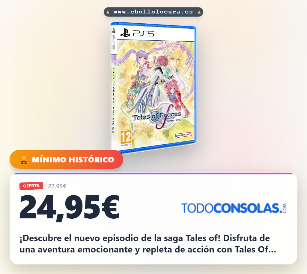 Tales Of Graces F Remastered para PS5: Aventura en HD